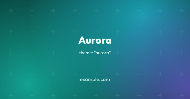 aurora theme