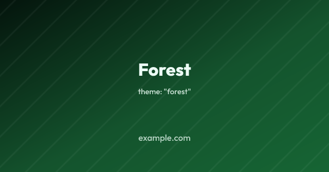 forest theme