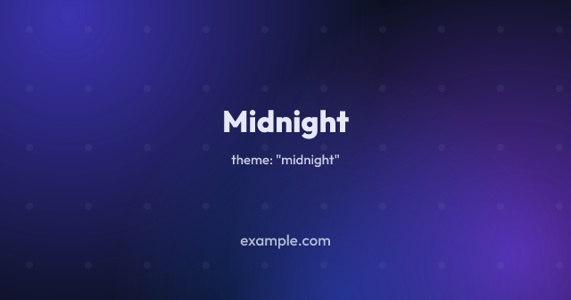 midnight theme